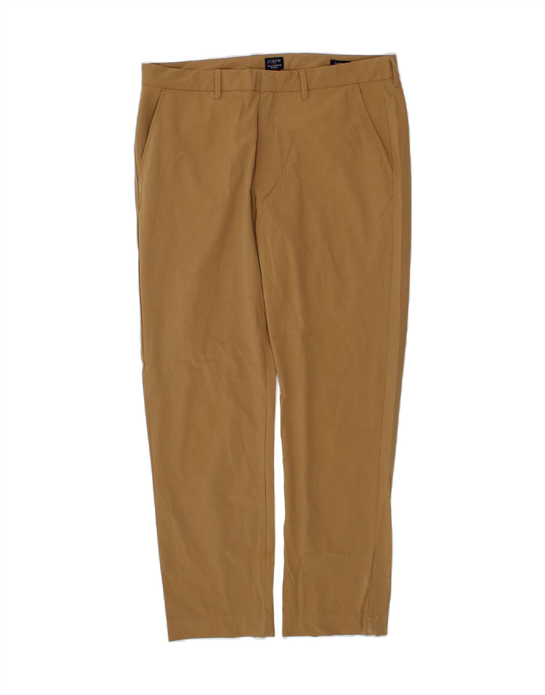 J. CREW Mens Thompson Tapered Chino Trousers W35 L32 Beige Polyester Vintage J. Crew and Second-Hand J. Crew from Messina Hembry 