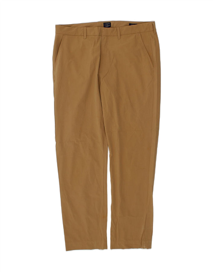 J. CREW Mens Thompson Tapered Chino Trousers W35 L32 Beige Polyester Vintage J. Crew and Second-Hand J. Crew from Messina Hembry 
