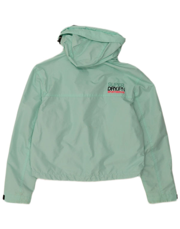 Superdry Womens The Windcheater Graphic Bomber Jacket UK 8 Small Turkis