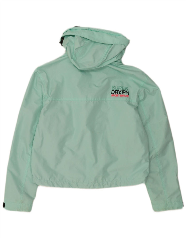 Superdry Womens The Windcheater Graphic Bomber Jacket UK 8 Small Turkis