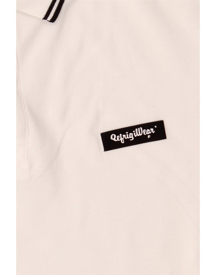 Refrigiwear Herre poloshirt Medium hvid bomuld