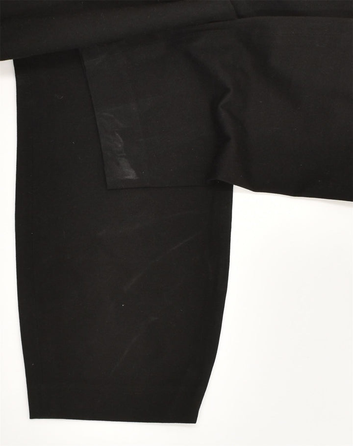 J. CREW Womens Minnie Crop Suit Trousers US 6 Medium W32 L24  Black Cotton | Vintage J. Crew | Thrift | Second-Hand J. Crew | Used Clothing | Messina Hembry 