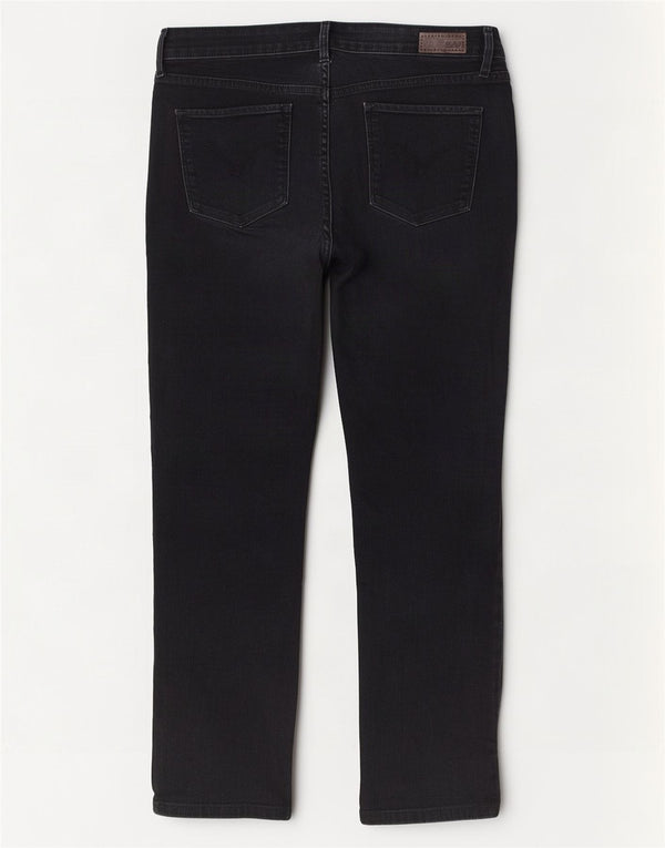 Levi's Dame Demi Curve Mid Rise Straight Jeans US 14 XL W32 L28 Sort