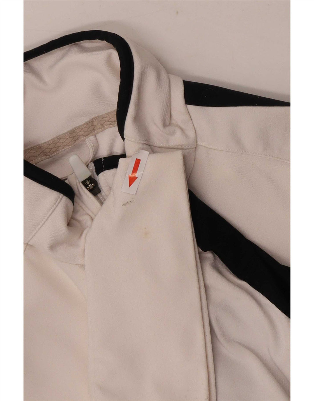 Nike Dame Dri Fit træningsdragt Topjakke UK 12 Medium White Colourblock