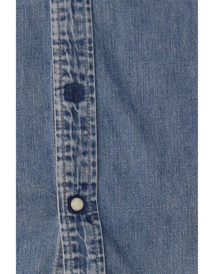 Levi's denimskjorte til mænd, medium blå bomuld