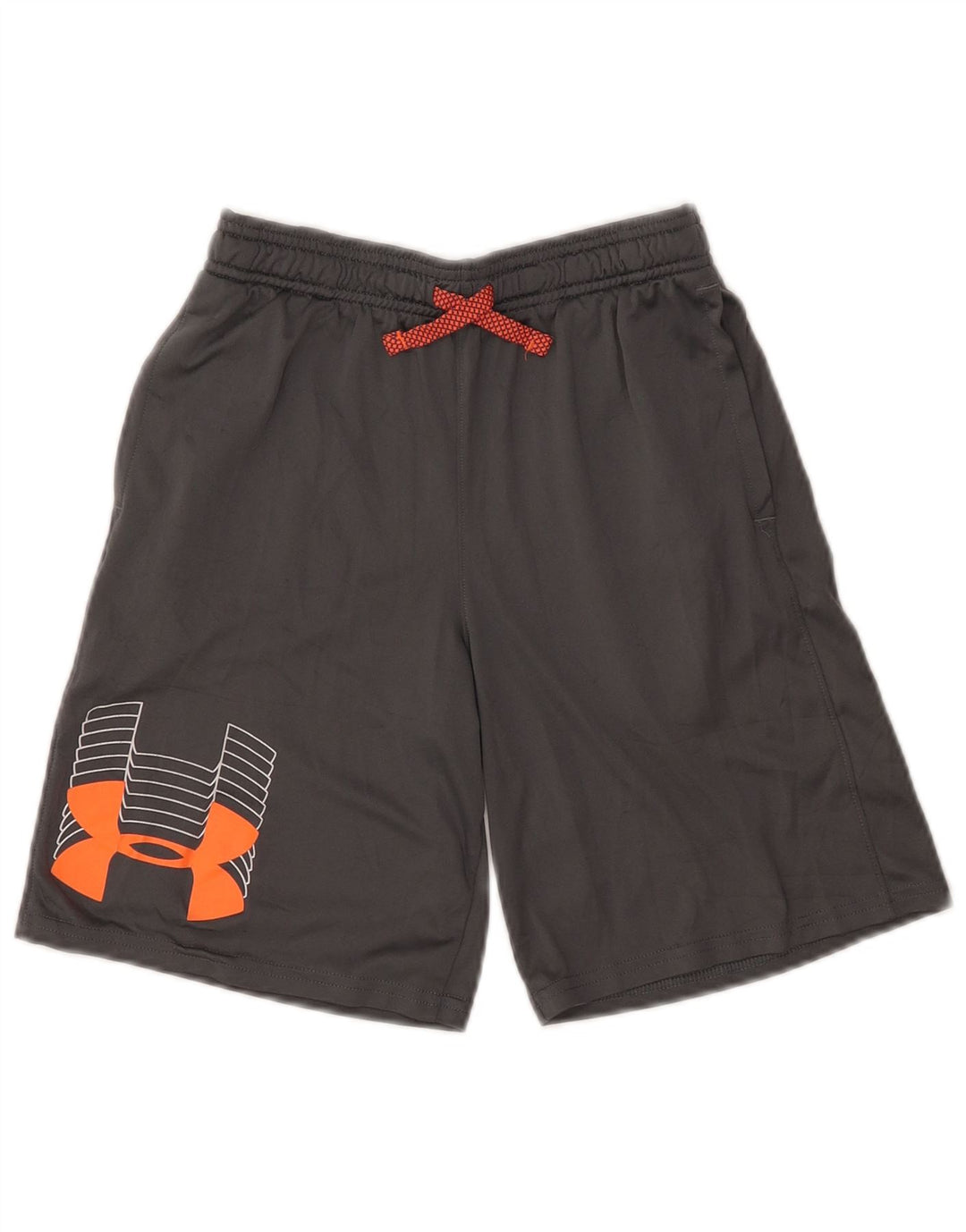 UNDER ARMOUR Drenge Heat Gear Grafiske sportsshorts 9-10 år Medium Grå