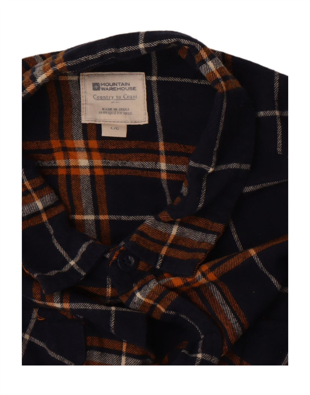 Mountain Warehouse Herre flannelskjorte Stor marineblå ternet