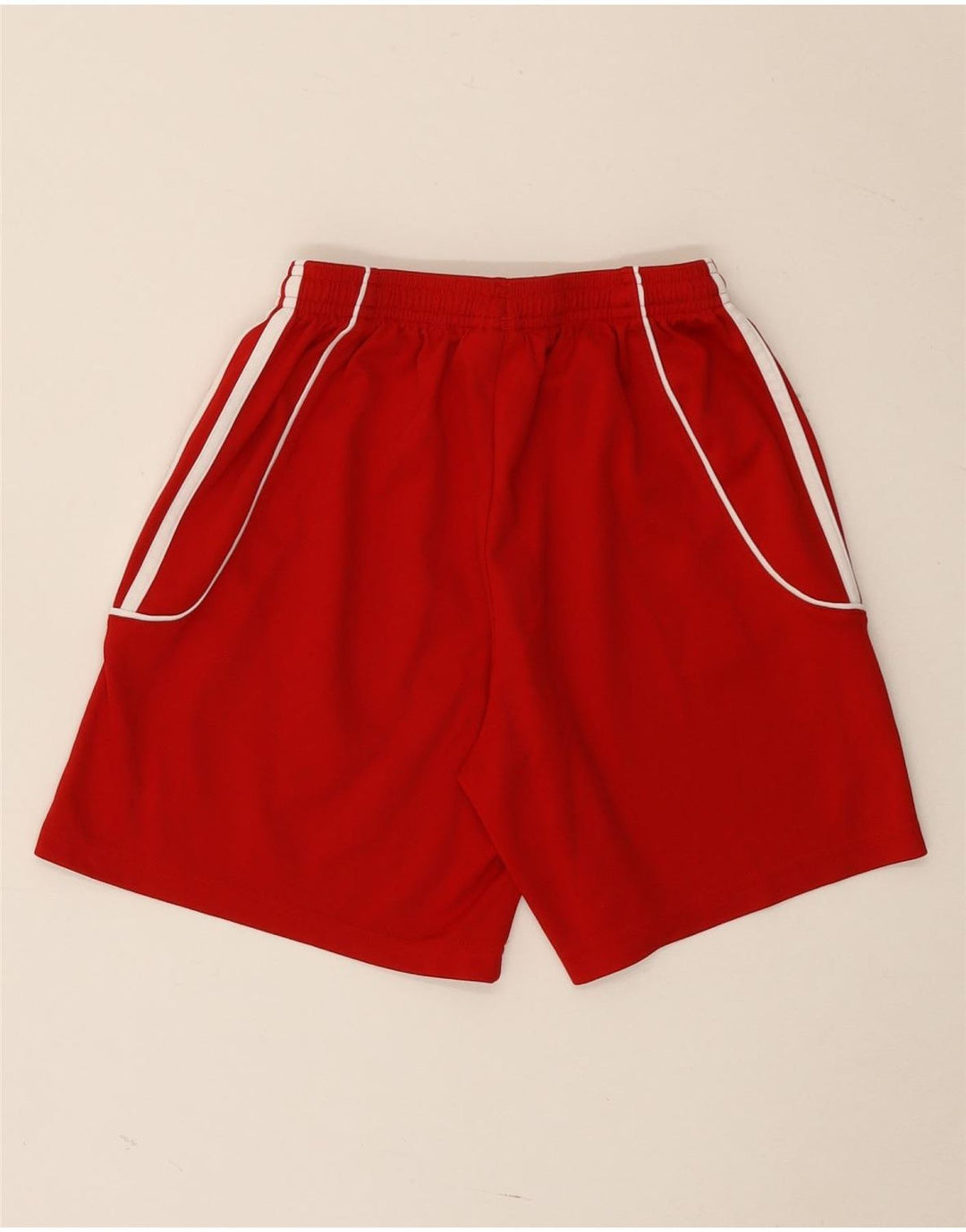 Adidas Boys Climalite Sportshorts 9-10 år XS Rød Polyester