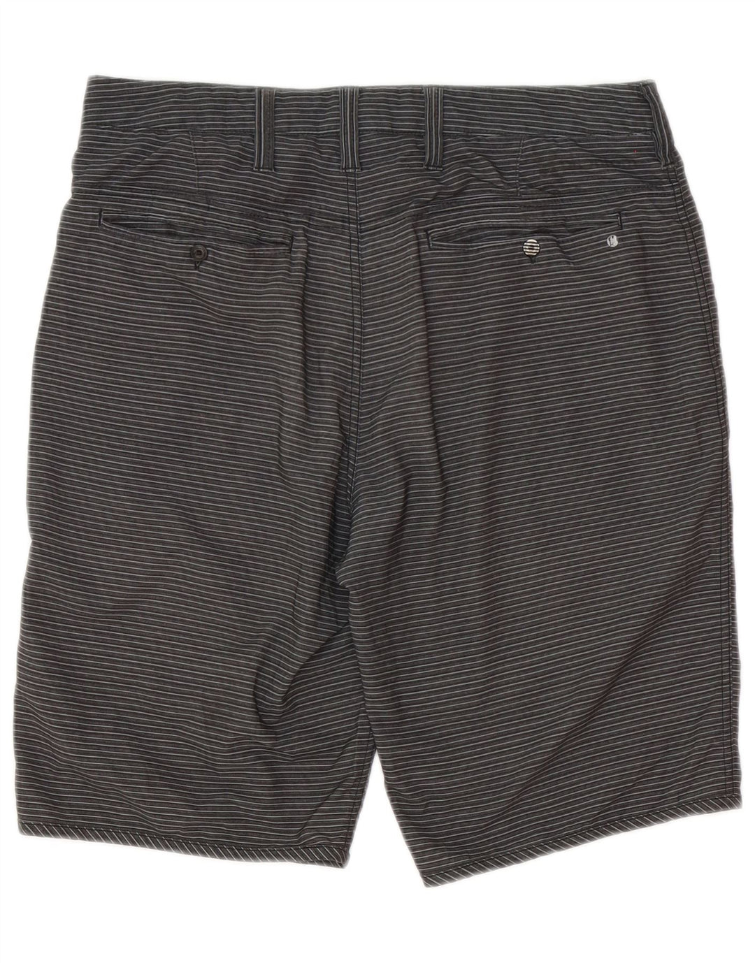 Hurley Herre Chino Shorts W31 mellemgrå stribet polyester