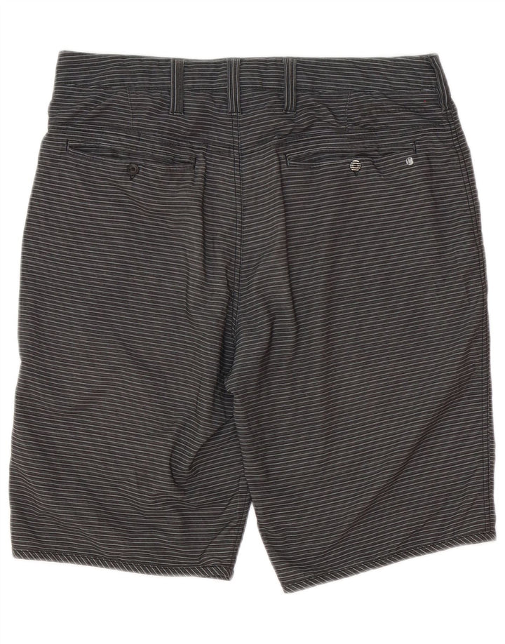 Hurley Herre Chino Shorts W31 mellemgrå stribet polyester