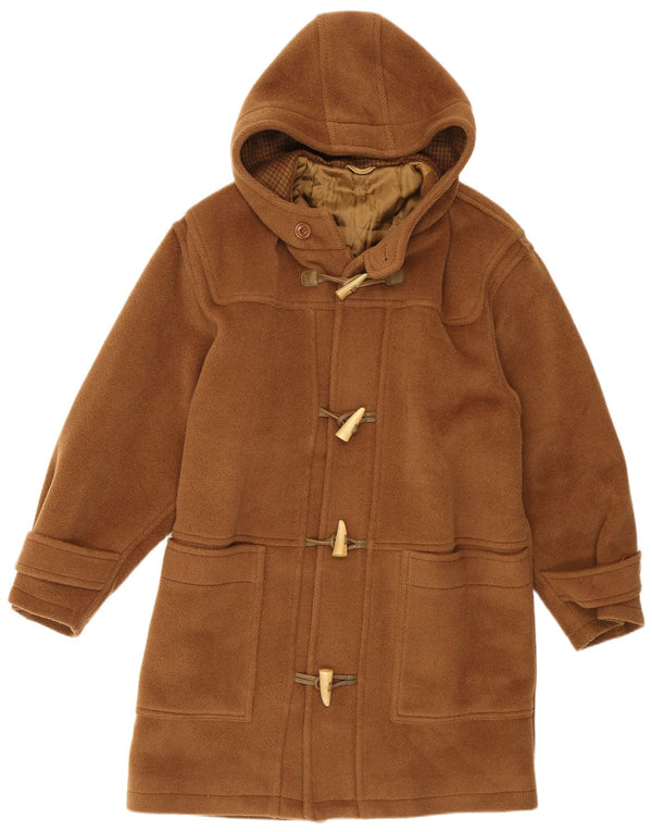 Longhi Herre Hooded Duffel Coat IT 46 Small Beige Uld