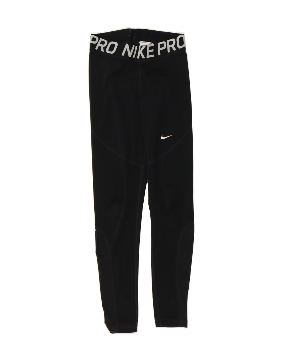 NIKE Womens Dri Fit Graphic Leggings UK 12 Medium  Black Polyester Vintage Nike and Second-Hand Nike from Messina Hembry 