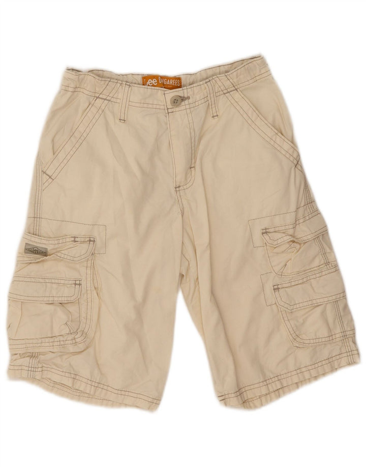 Lee Boys Cargo Shorts 11-12 år W24 Beige Bomuld