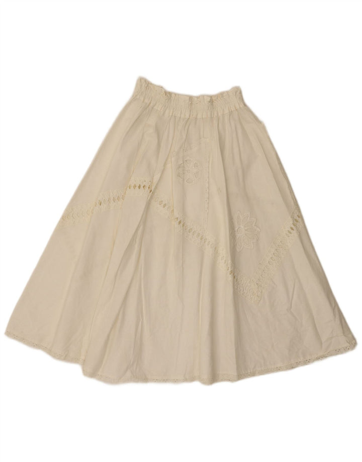 Vintage dame nederdel W26 lille hvid