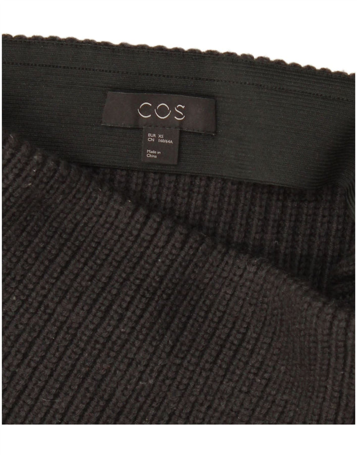 Cos Damestriknederdel XS W25 Sort