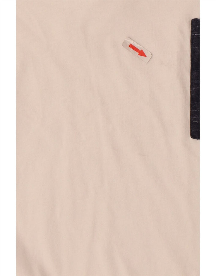 Calvin Klein Herre T-Shirt Top Lille Hvid Bomuld
