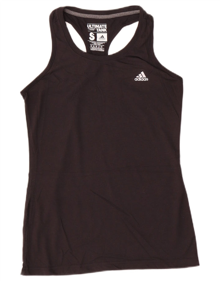 Adidas Damevest Top UK 10 Small Black Polyester Sports
