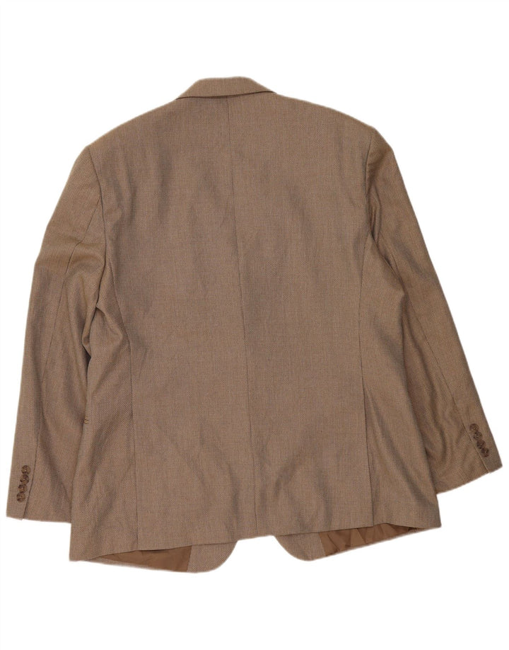 Marks & Spencer Herre 2-knaps blazerjakke UK 46 XL Beige Polyester