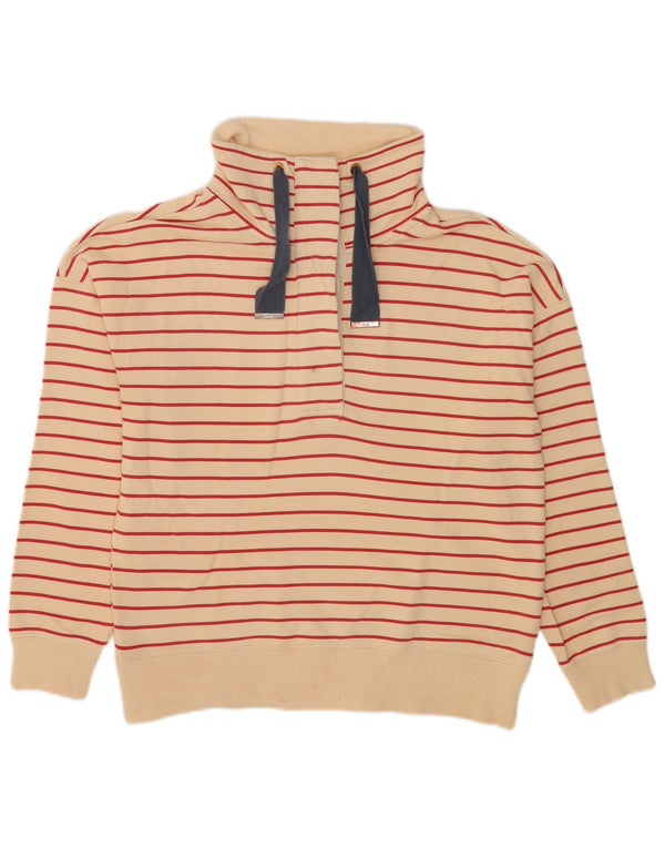 Joules Dame Loose Fit Sweatshirt Jumper UK 12 Medium Off White Stribet
