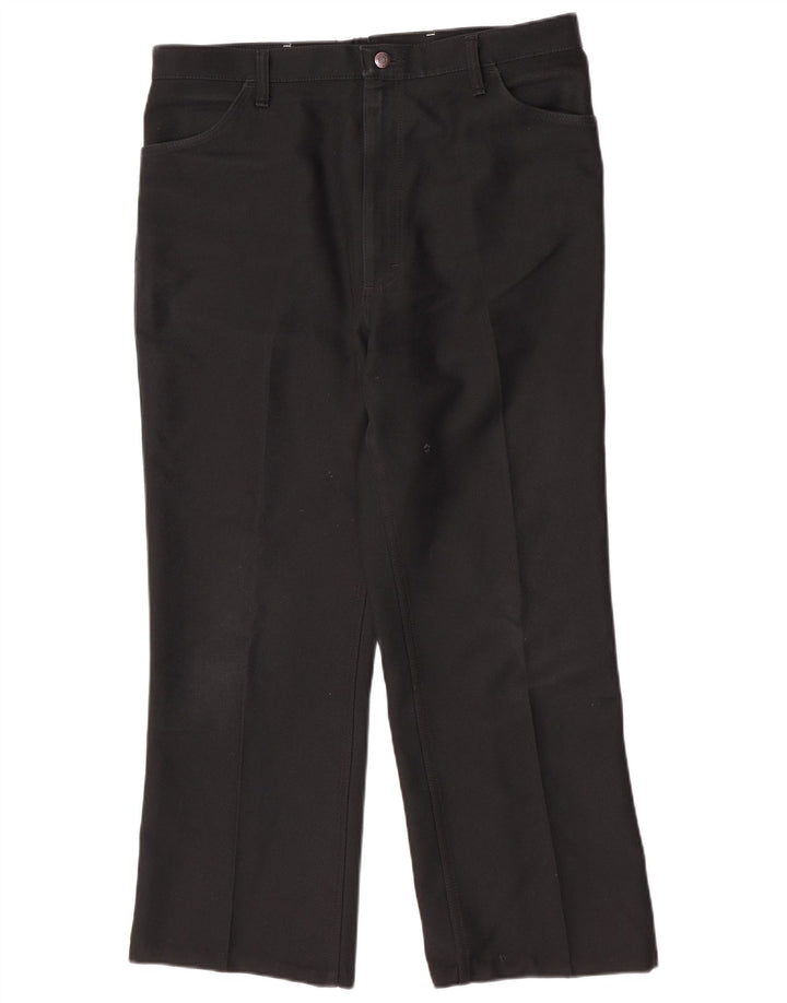 Wrangler Straight Casual bukser til mænd W42 L28 sort polyester
