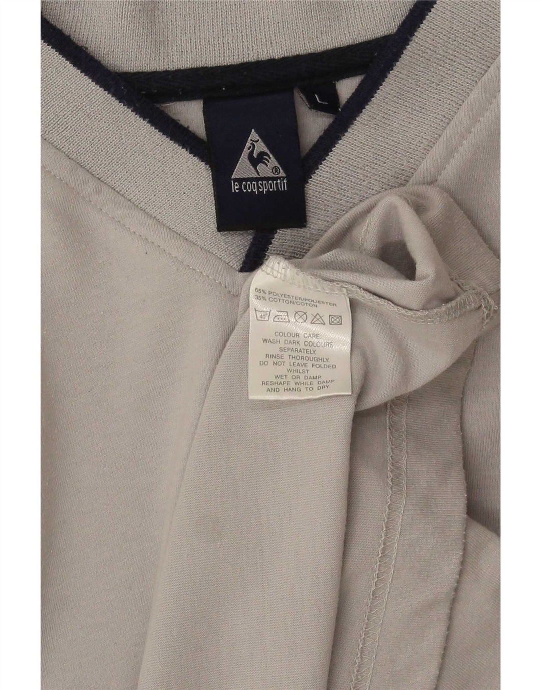 Le Coq Sportif Herre T-Shirt Top Stor Grå Polyester