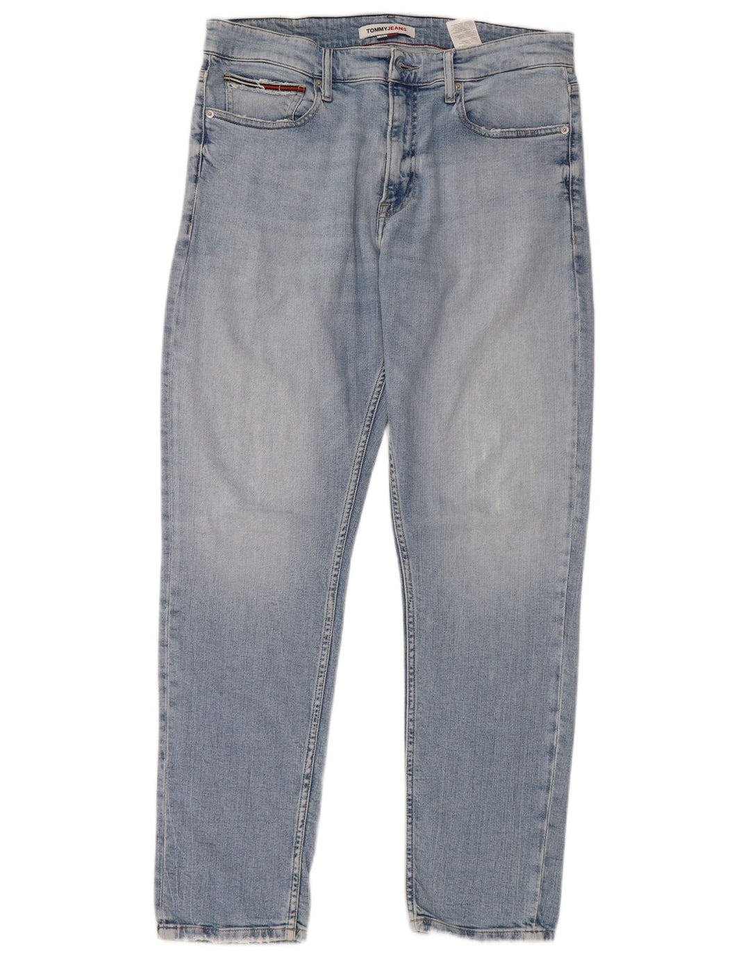 TOMMY HILFIGER Mens Tapered Jeans W33 L32 Blue Cotton
