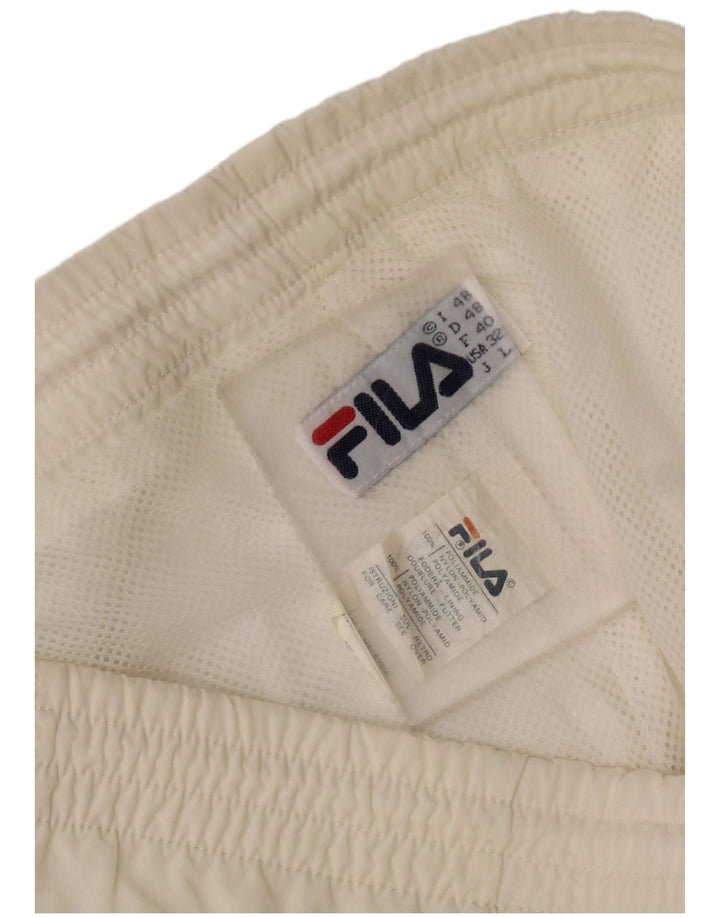 FILA Træningsdragt til mænd Joggers IT 48 Medium Off White Polyamid