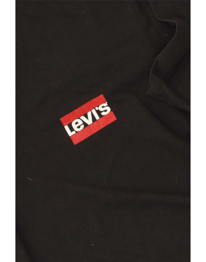 Levi's Herre T-Shirt Top Stor Sort Bomuld
