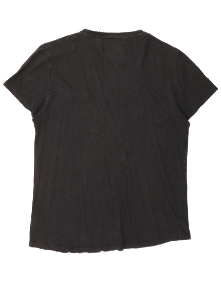Superdry T-shirt top til mænd XL sort bomuld