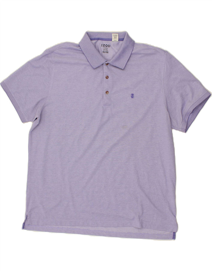 IZOD Mens Performance Polo Shirt 2XL Purple Polyester Vintage Izod and Second-Hand Izod from Messina Hembry 