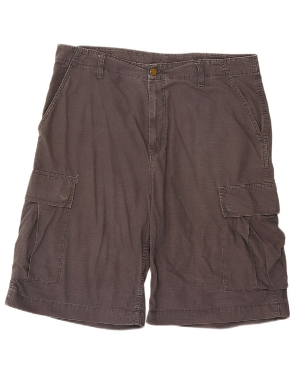 Carhartt Herre Cargo Shorts W33 Medium Grey Bomuld