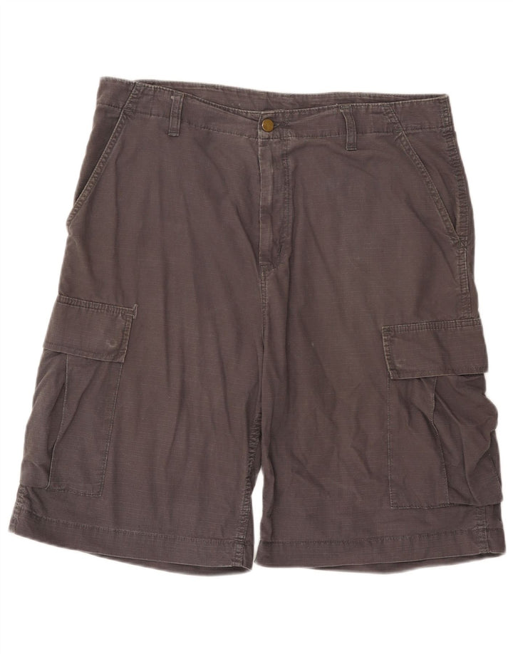 Carhartt Herre Cargo Shorts W33 Medium Grey Bomuld