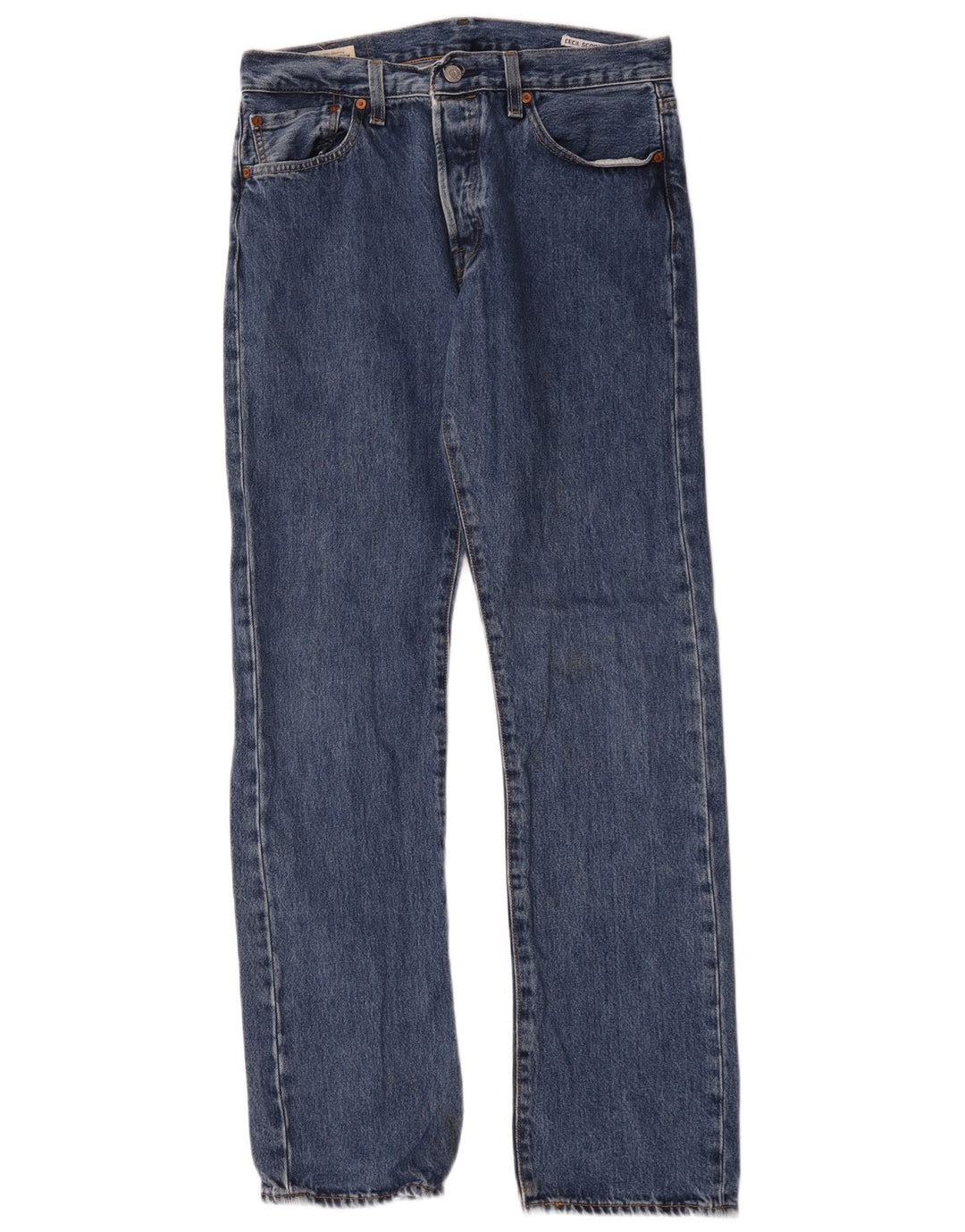 Levi's Herre 501 lige jeans W32 L34 blå bomuld
