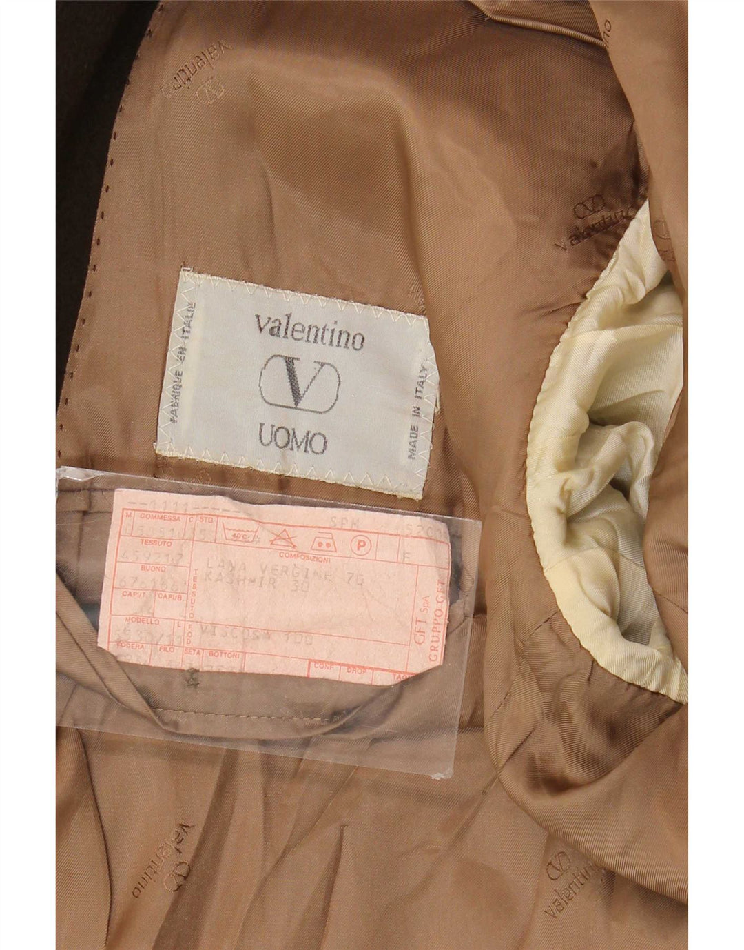 Valentino Herre 2-knaps blazerjakke UK 38 Medium Khaki Virgin Wool