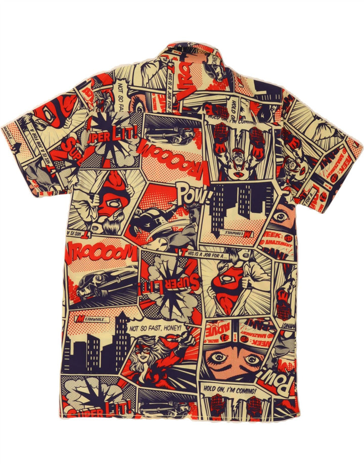 OH SNAP ! Mens Super Heroes Short Sleeve Shirt Small Multicoloured Comics Vintage Oh Snap ! and Second-Hand Oh Snap ! from Messina Hembry 