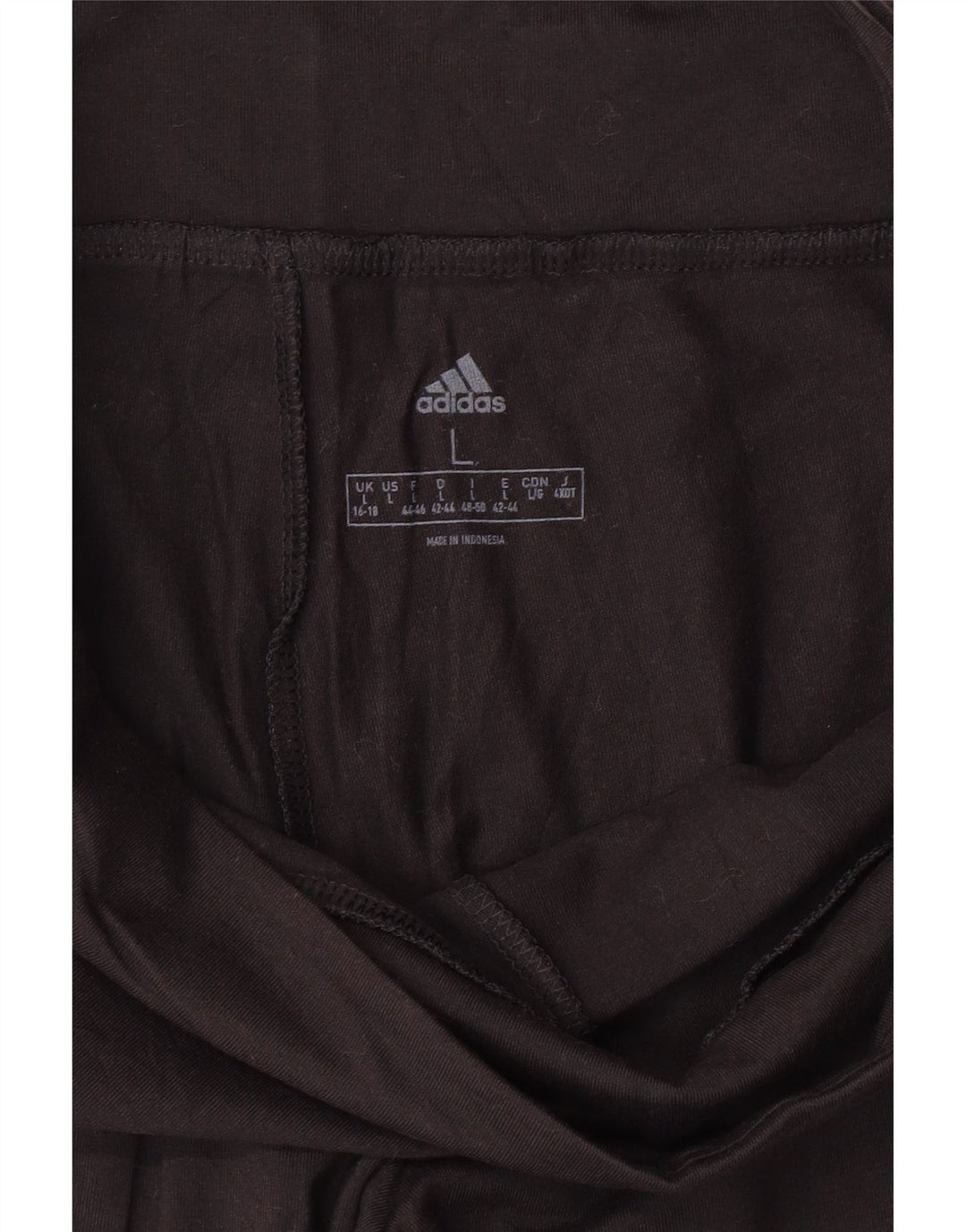 ADIDAS Grafiske Leggings til kvinder UK 16/18 Large Black