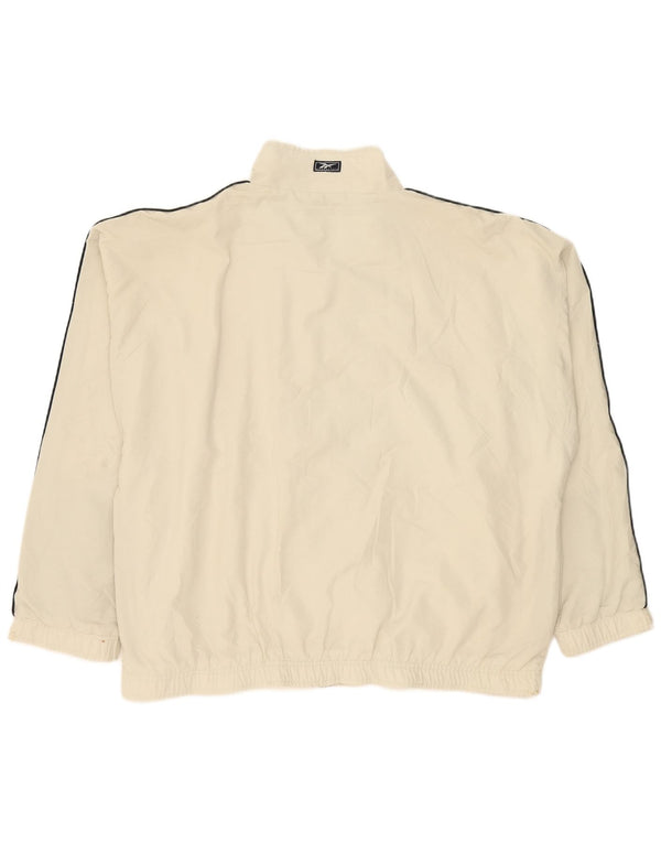 Reebok Træningsdragt til mænd Topjakke 2XL Hvid Polyester