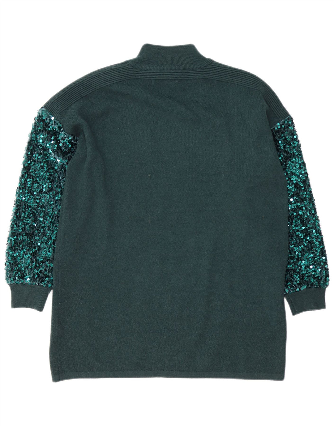 QUIZ Dame Oversized Turtle Neck sweater UK 10 Small Green