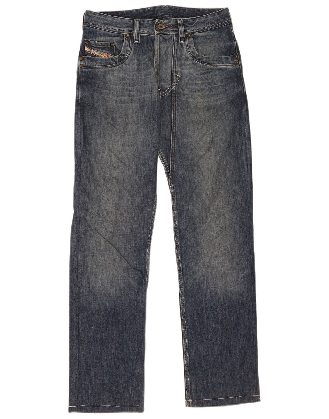 Diesel Straight Jeans til mænd W29 L32 Blå Bomuld