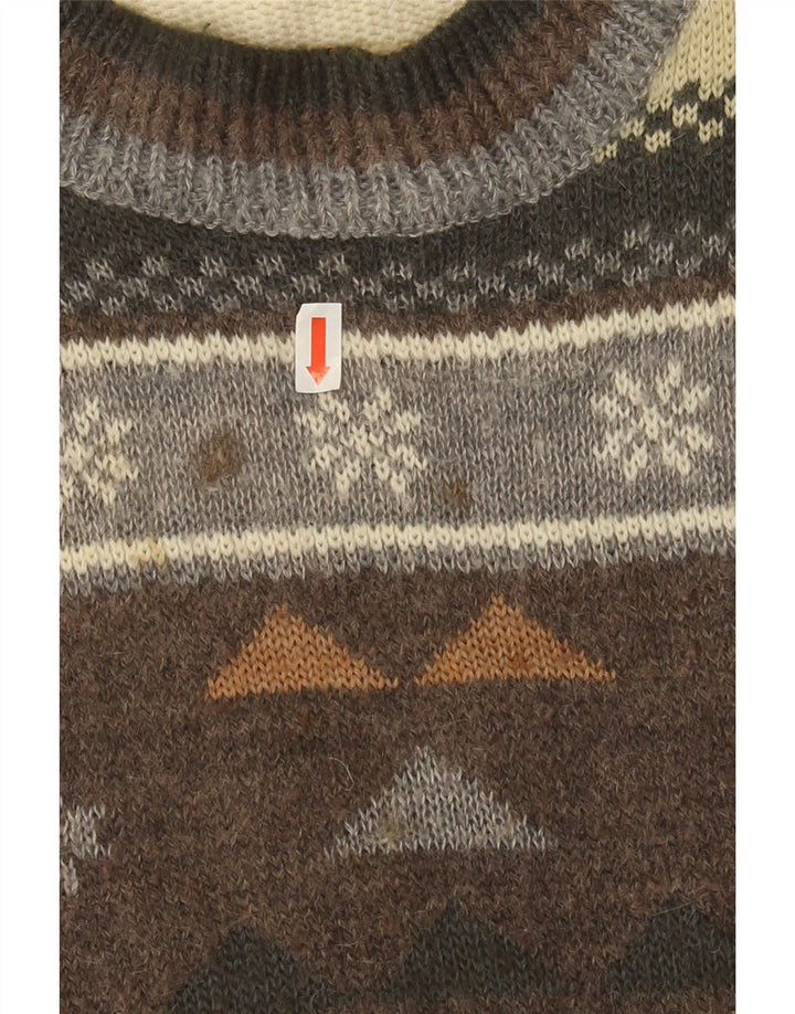 Marks & Spencer Herre St. Michael Jumper Sweater med rund hals lille brun