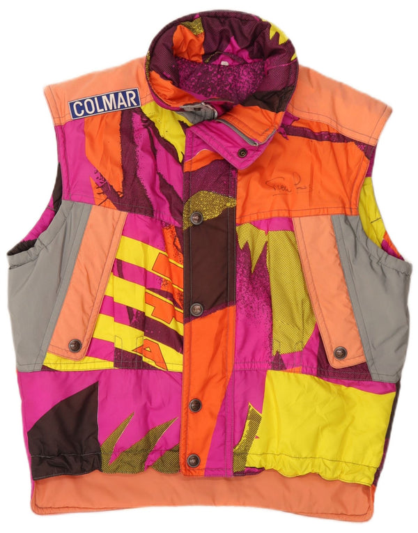 Colmar Herre Grafisk Ski Polstret Gilet UK 36 Small Multicolor Colourblock