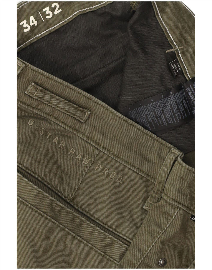G-STAR Herre Slim Fit Chino Bukser W34 L30 Khaki Bomuld