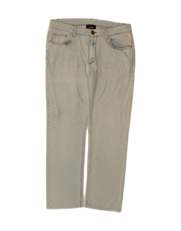 Cavalli Herre Straight Jeans Large W34 L29 Blå Bomuld