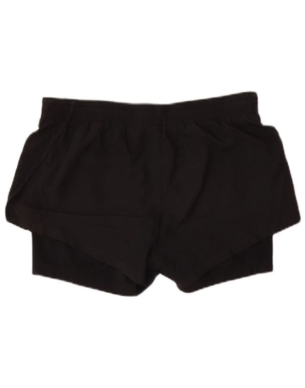 Nike Dame Dri Fit sportsshorts UK 14 Medium Sort Polyester