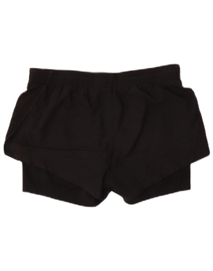 Nike Dame Dri Fit sportsshorts UK 14 Medium Sort Polyester