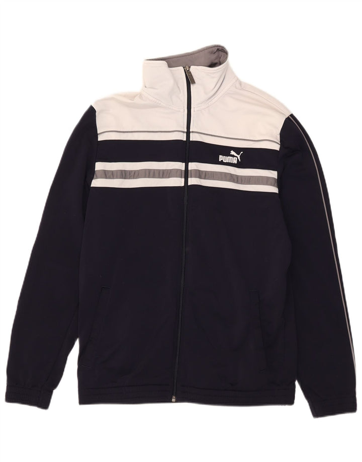 Puma Træningsdragt til mænd Topjakke Medium Marineblå Colourblock Polyester