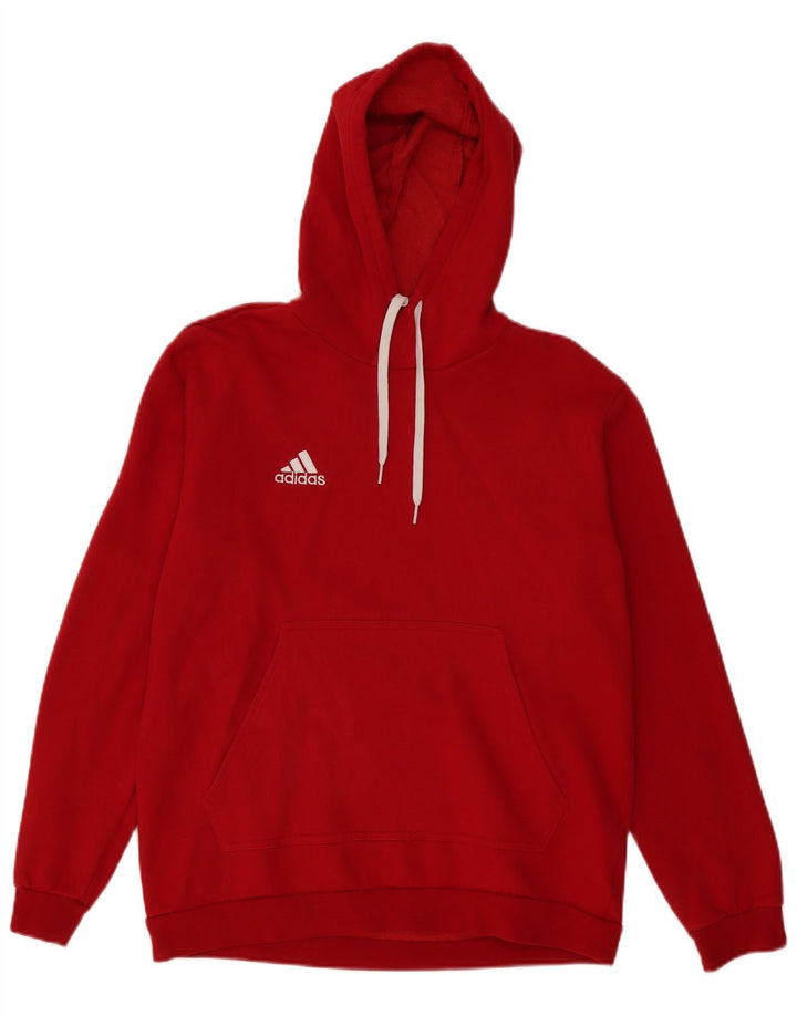 Adidas hættetrøje til mænd, stor rød bomuld