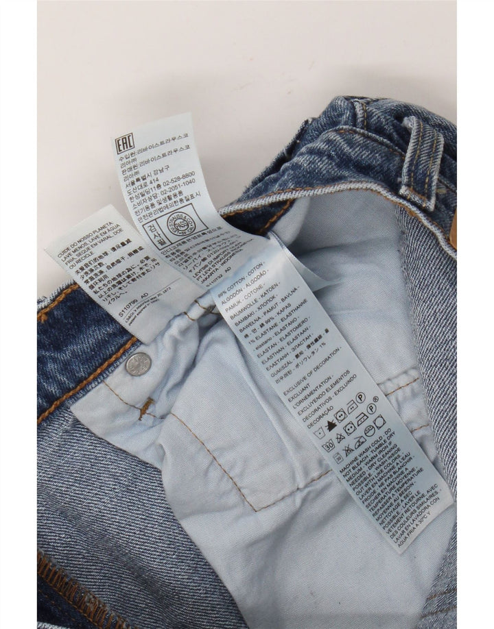 Levi's Herre 501 Straight Jeans W29 L32 Blå Bomuld