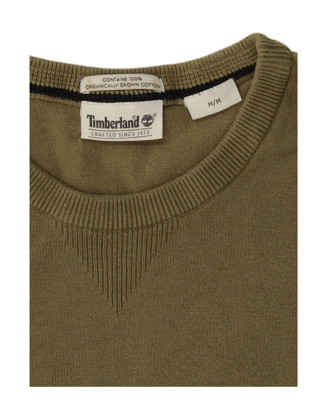 Timberland Herre trøjetrøje med rund hals Medium Khaki Bomuld
