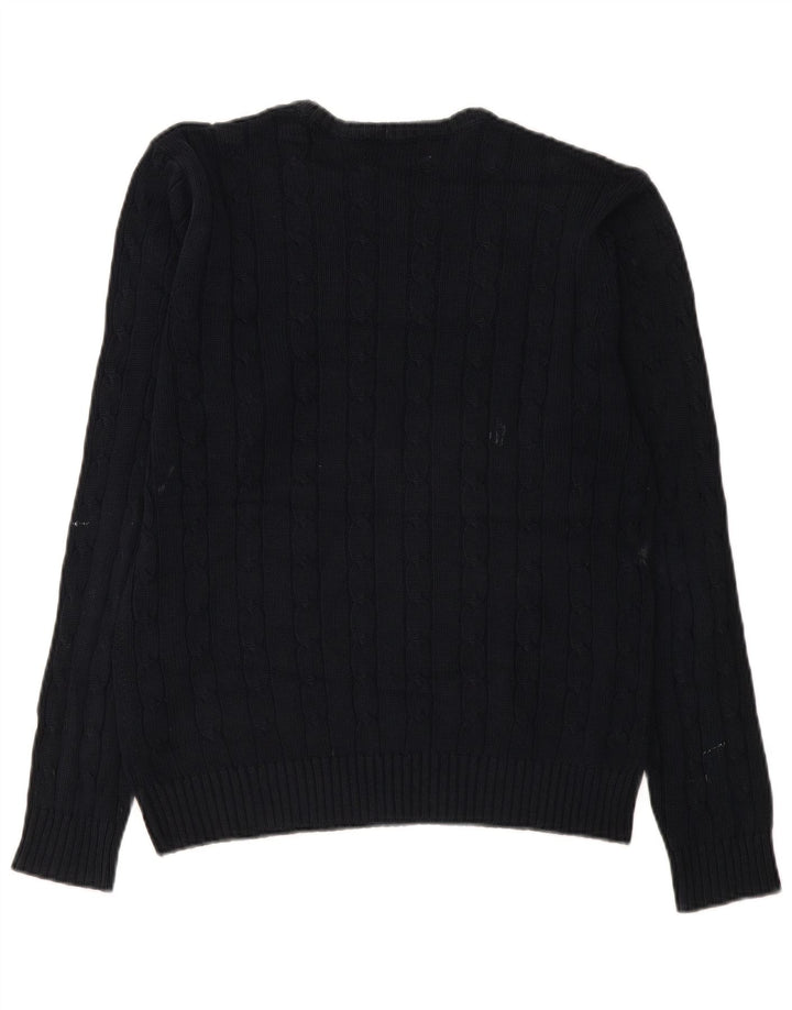 Marks & Spencer Herre Blue Harbor Crew Neck trøje Sweater Small Navy